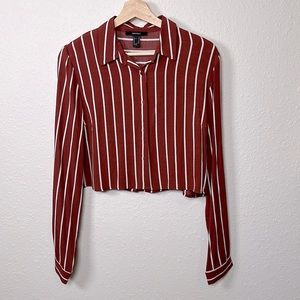 Forever 21 crop button up
